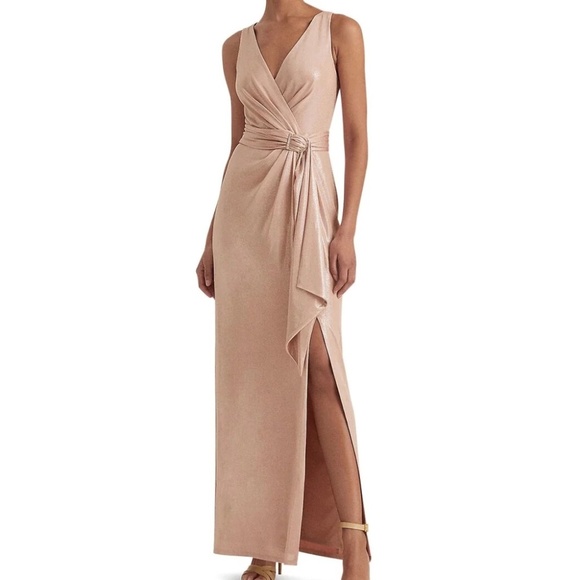 Lauren Ralph Lauren Dresses & Skirts - Lauren Ralph Lauren Foiled Jersey Sleeveless Gown